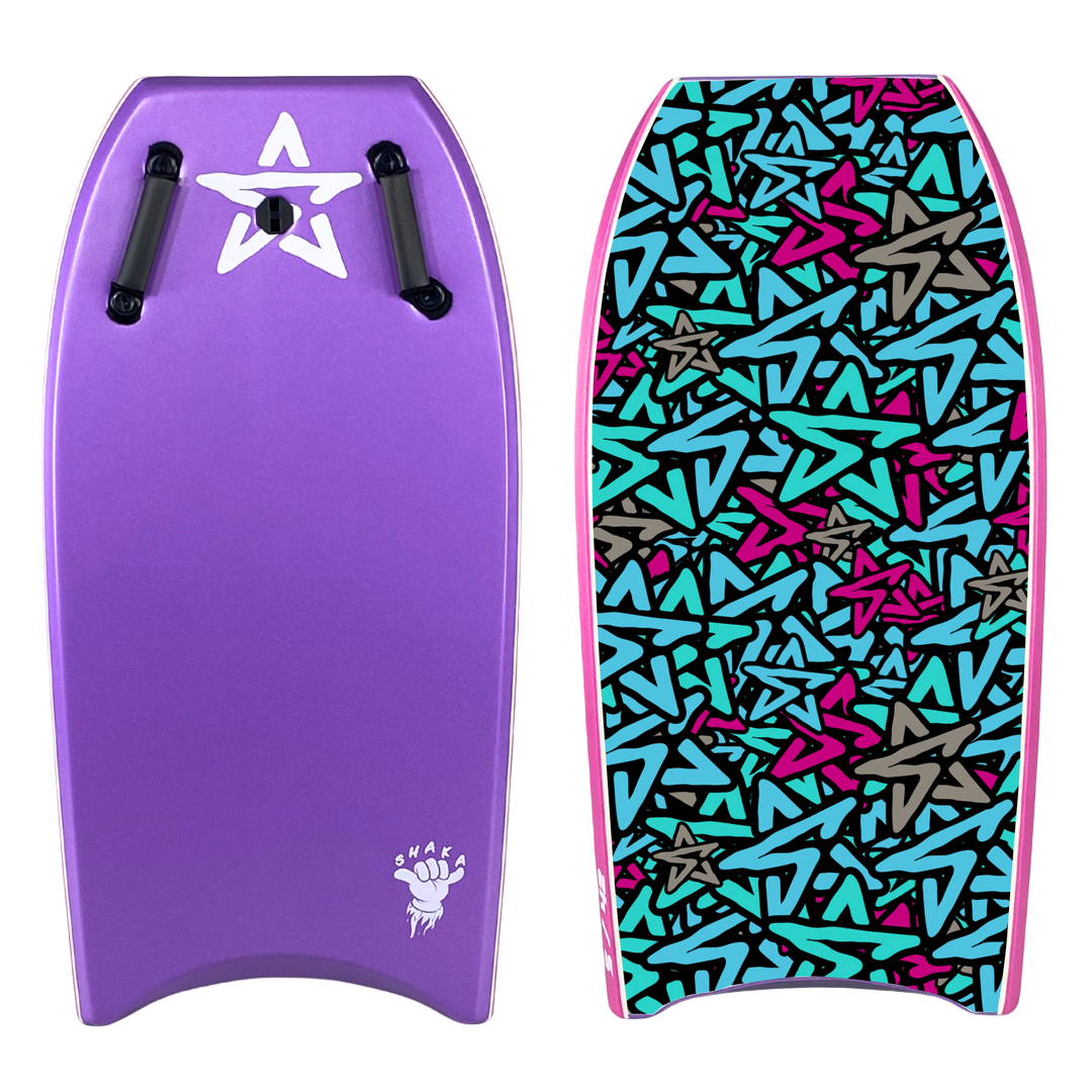 Stealth Shaka EPS 38 Bodyboard - Purple/Graphic