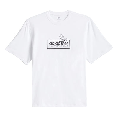 ADIDAS Skateboarding x Mark Gonzales Skate Spot Tee - Core White
