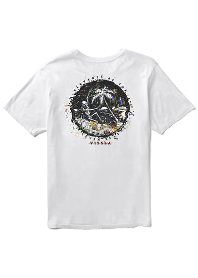 VISSLA Skull Island Organic Blend SS Tee  - White