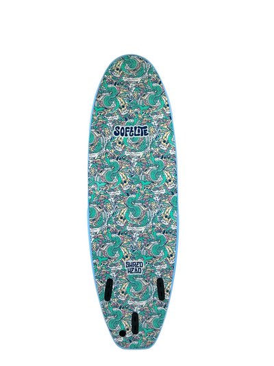 SOFTLITE Shred Head 5ft 6 softboard - White