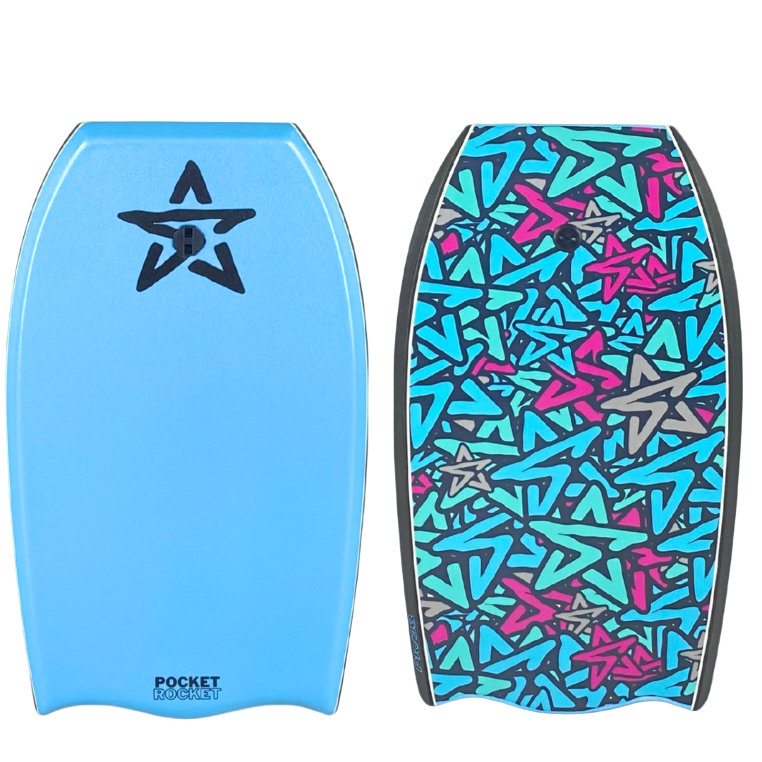 Stealth Pocket Rocket EPS 33 Bodyboard - Light Blue/Graphic