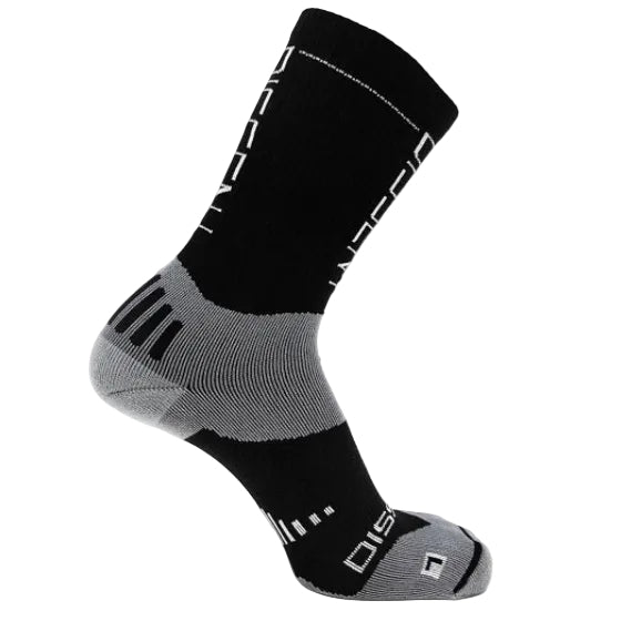 DISSENT Supercrew Compression Nanoglide Full Crew sock - Unisex - Black