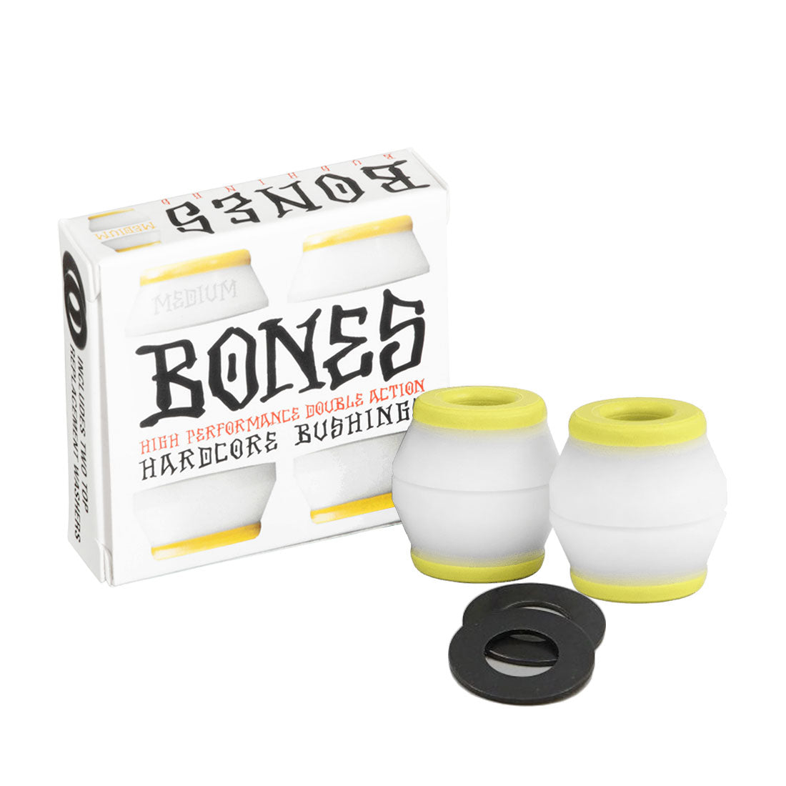 BONES Hardcore Bushings - White Medium