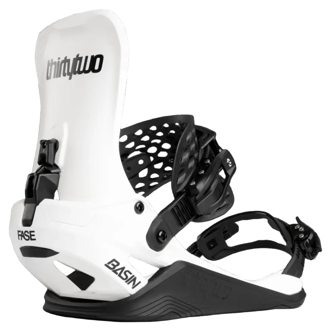 THIRTYTWO Basin FASE snowboard bindings - 2027 - White