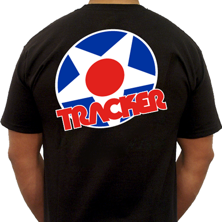 TRACKER Star logo tee - Black