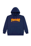 Thrasher Flame Youth hoodie - Navy