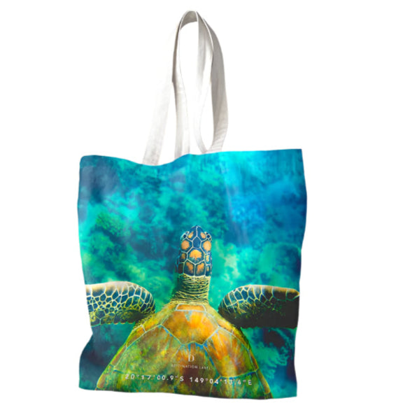 Destination Tote Bag - Turtle Tones