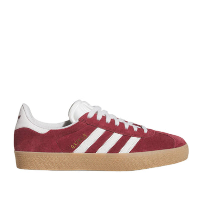 Adidas Gazelle Adv Mens Shoes - Shadow Red/Crystal White/Gold Metallic