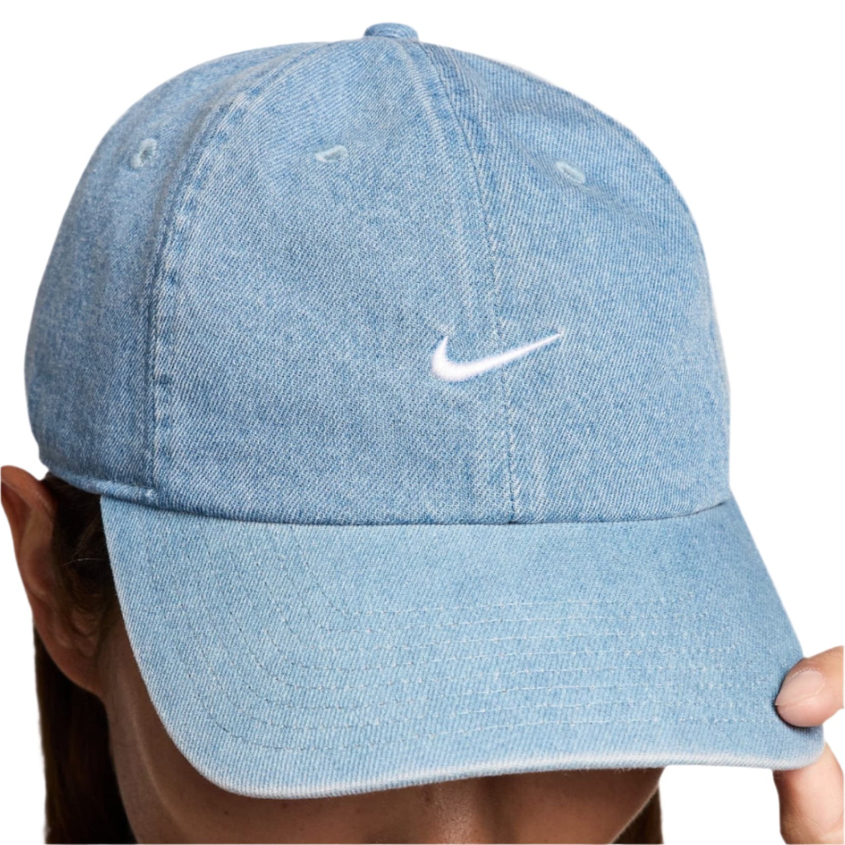 Nike Club Unstructured Denim cap - Aegean Storm/Thunder Blue/White