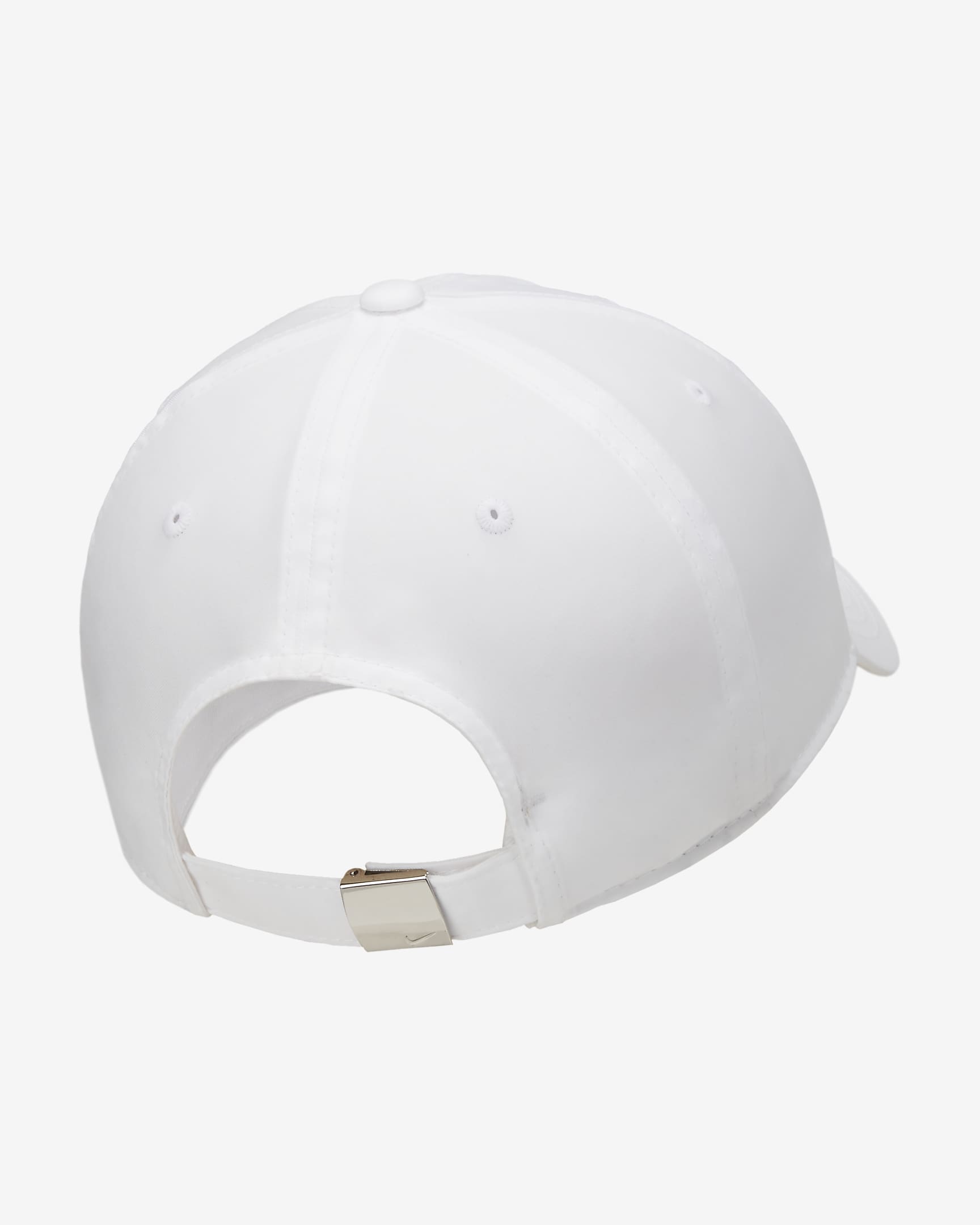 Nike Dri-Fit Club Unstructured Metal Swoosh running cap - white