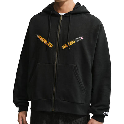 NIKE SB HB Fleece FZ Skate Hoodie - Black