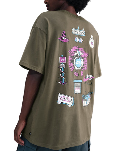 NIKE SB Max90 Skate Tee - Medium Olive