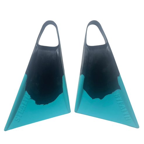 Stealth S2 Super Soft Fins - Black Teal Black MS