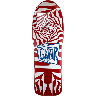 VISION Gator ll Modern Concave deck - Red Stain/White