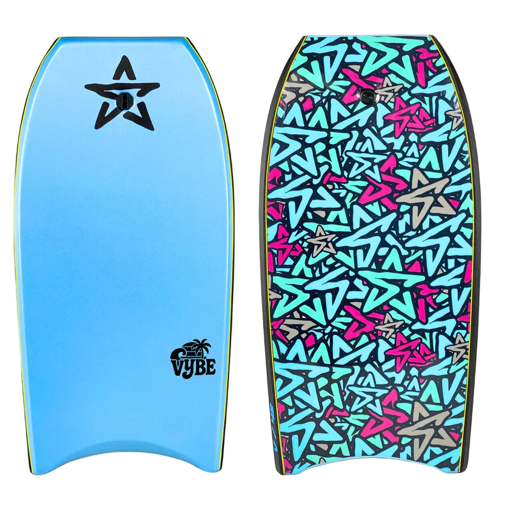 Stealth Vybe EPS 38 Bodyboard - Light Blue/Grey