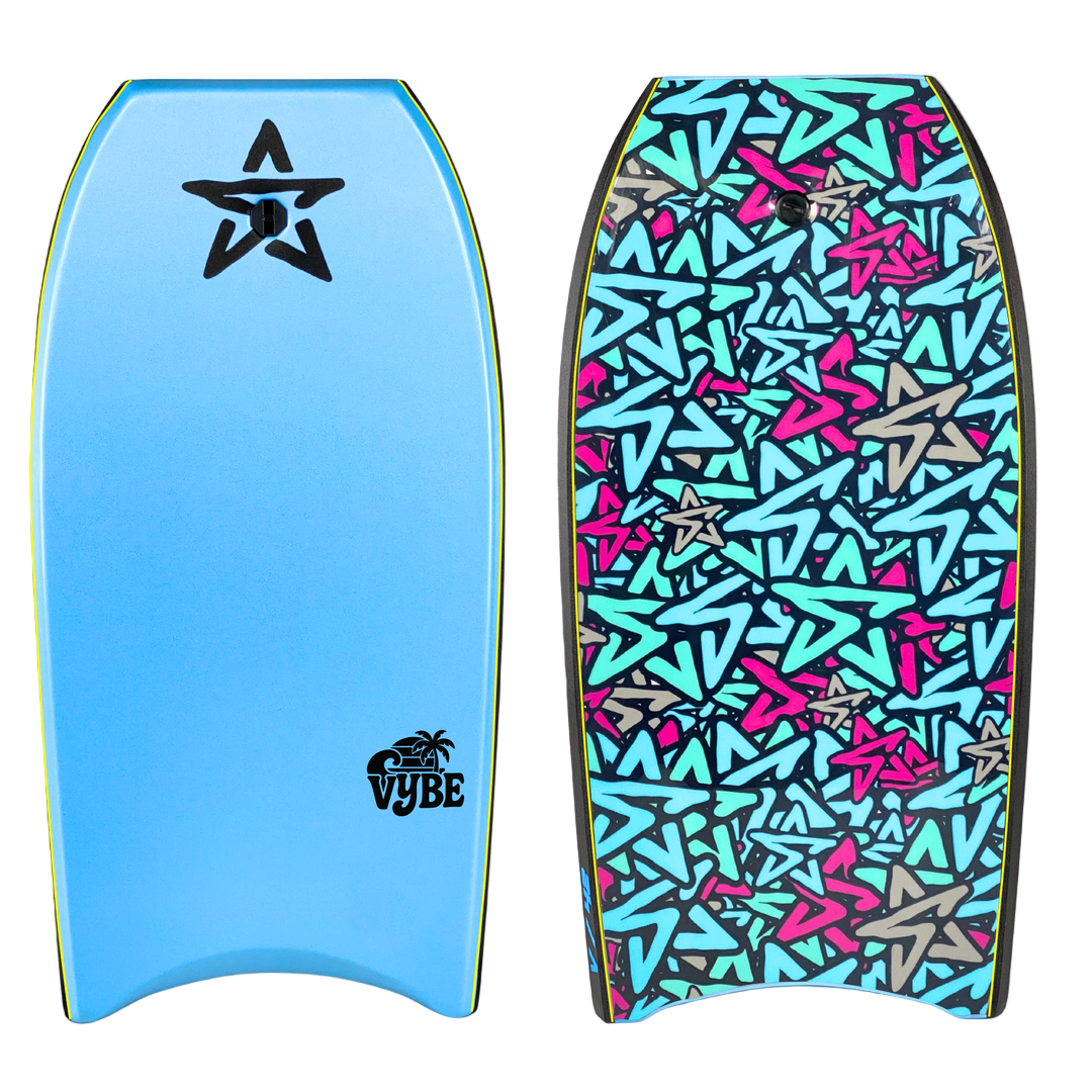 Stealth Vybe EPS 36 Bodyboard - Light Blue/Grey