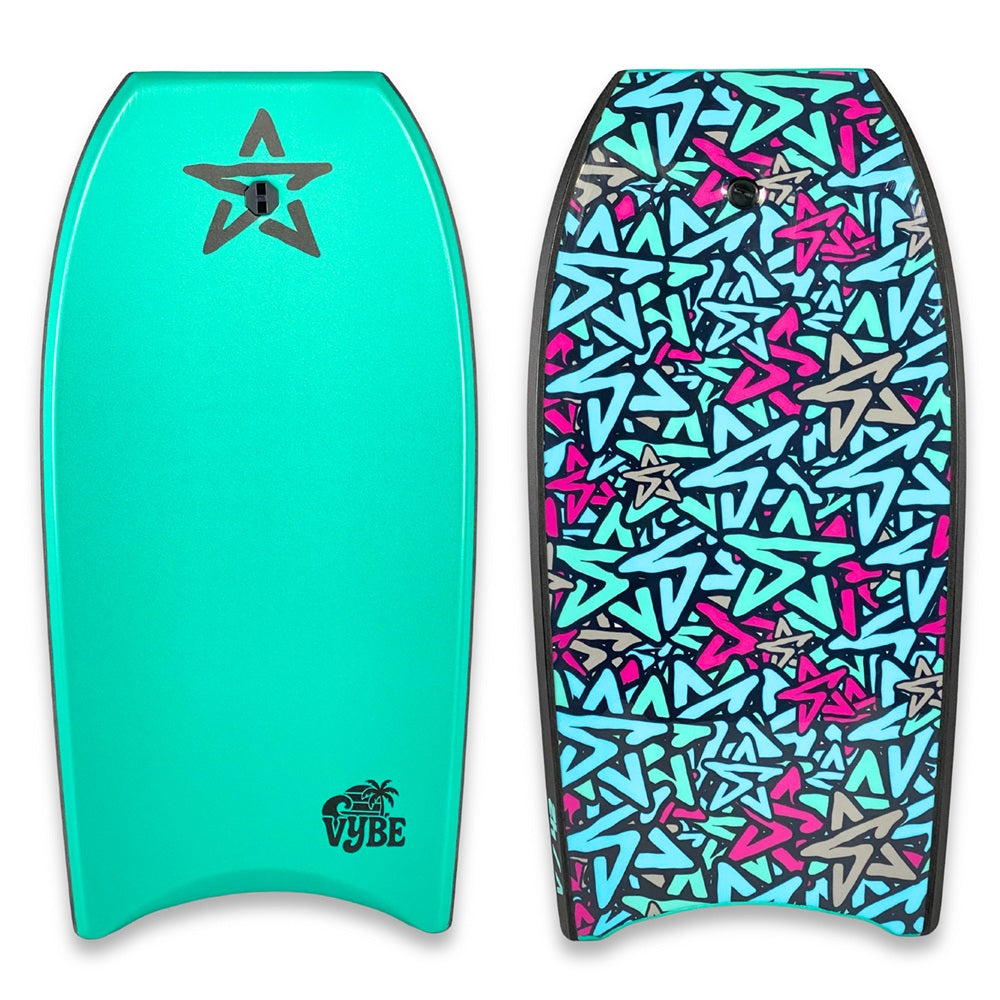 Stealth Vybe EPS 38 Bodyboard - Teal/graphic