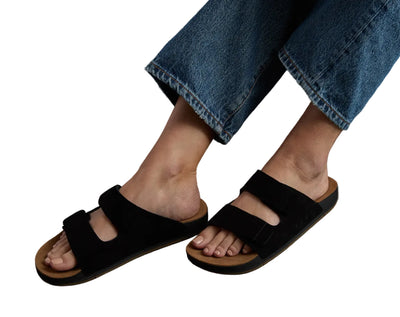 REEF Ojai Two Bar sandals - Womens - Black/Tan