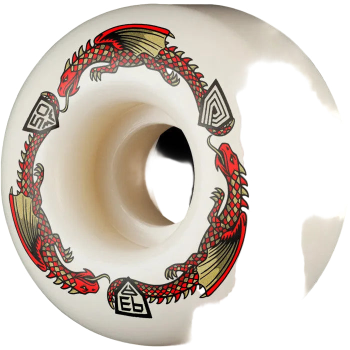 POWELL PERALTA Dragon V1 Symmetrical Wheels 93A 31W - White - 52mm