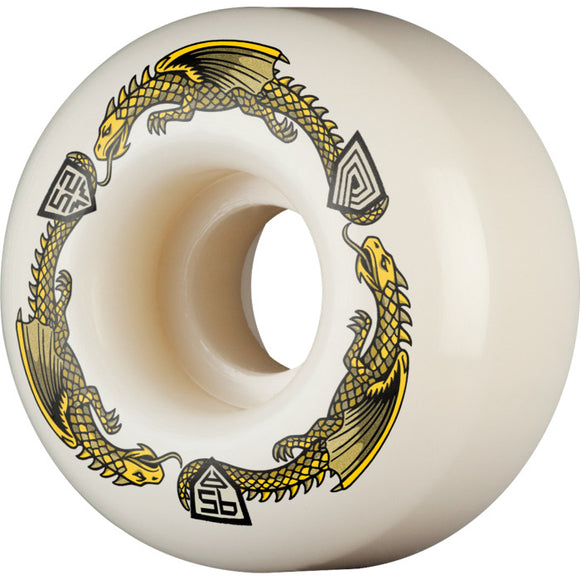POWELL PERALTA Dragon V1 Symmetrical Wheels 95A 31W - White - 52mm