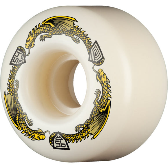 POWELL PERALTA Dragon V4 Symmetrical Wheels 95A 34W - White - 54mm