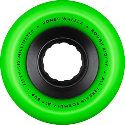 BONES Rough Riders 56mm 80A Wheels - Green