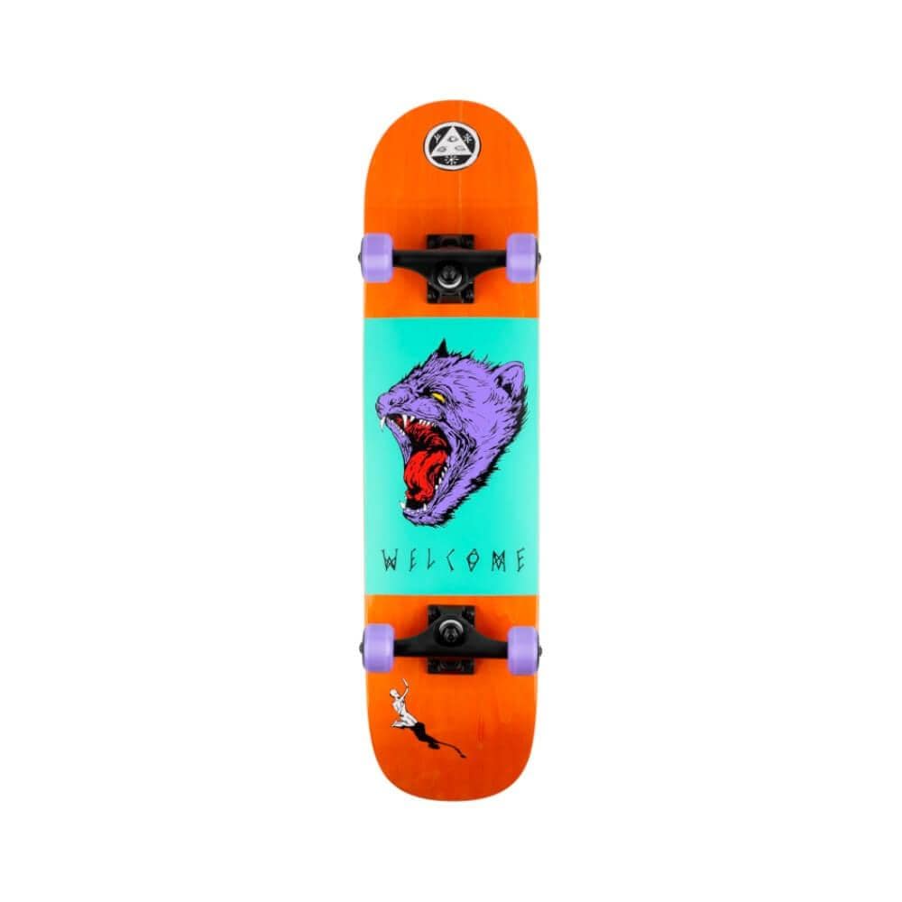 WELCOME Tasmanian Angel skateboard - Orange Stain - 7.75