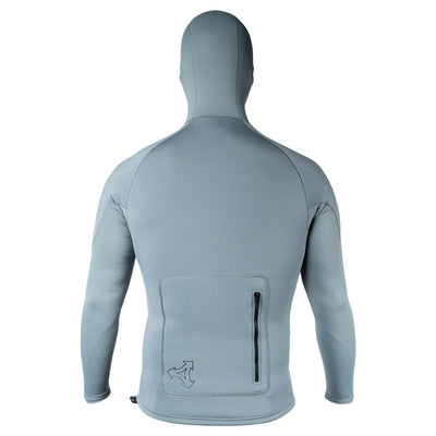 XCEL Comp neostretch Lycra underarms L/S Hooded UV - Mens - Grey