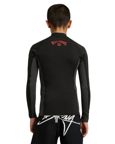 Billabong Absolute 1mm F/L Long Sleeve Jacket Wetsuit Top Boys - Black