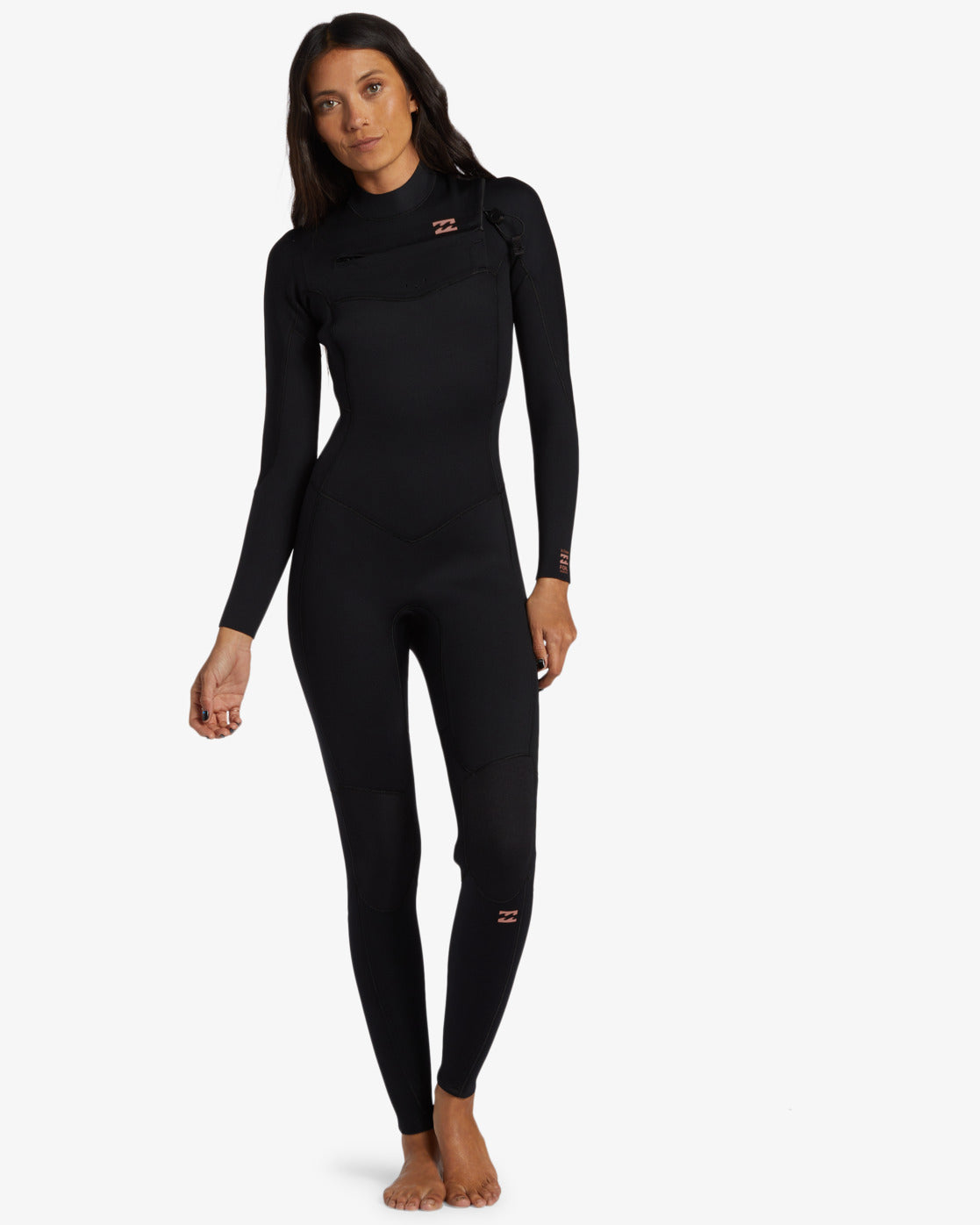 Billabong 302 Foil Chest Zip GBS Full Wetsuit Womens - Black