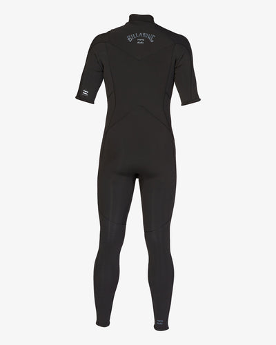 Billabong Absolute 202 Chest Zip Short Sleeve GBS Full Wetsuit Mens - Black