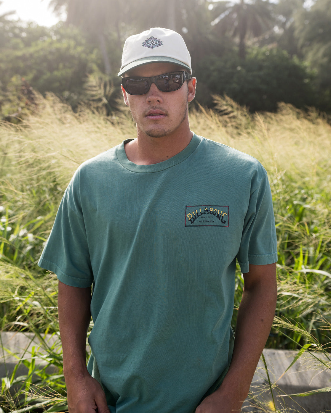 Billabong Arch Wave OG Tshirt Mens - Billiard