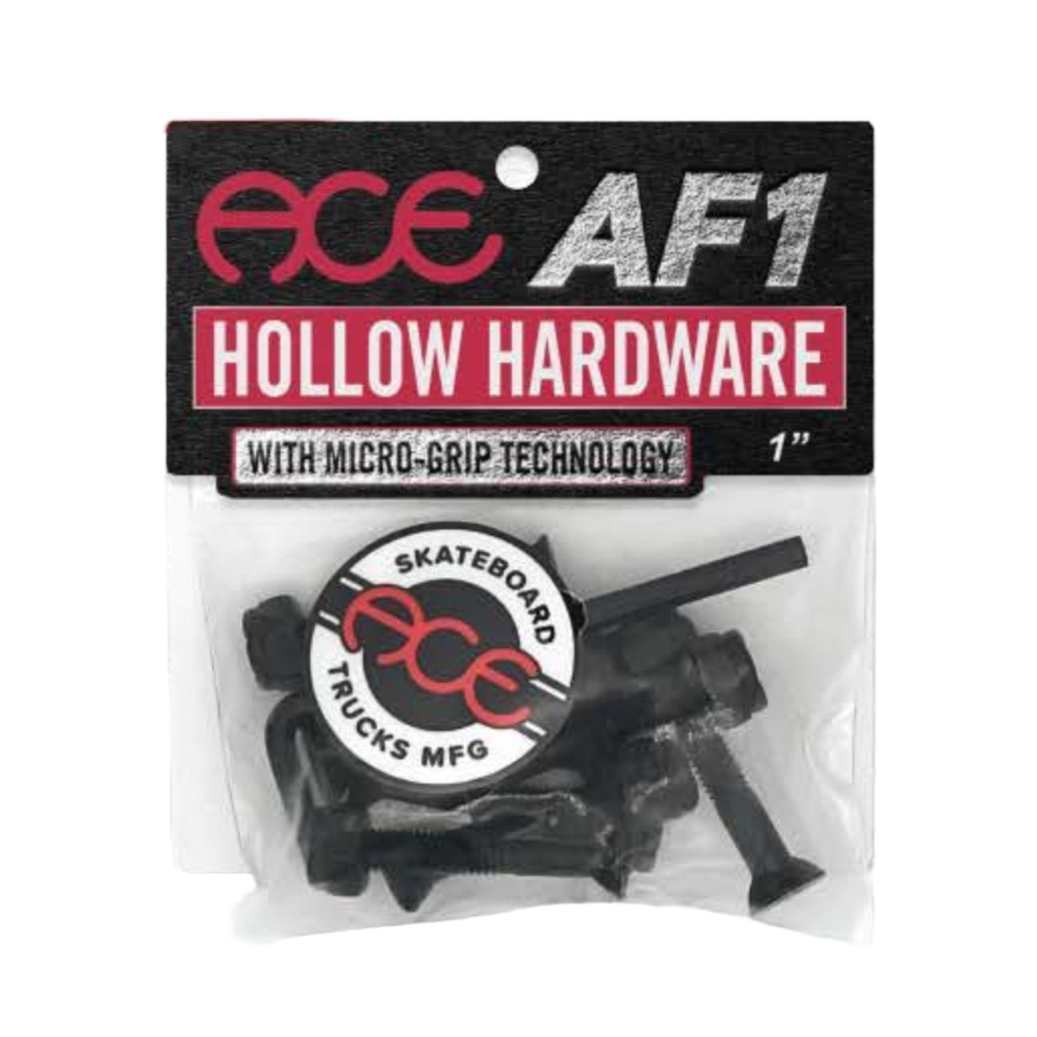 ACE Hollow Gripper Bolts skate hardware - Allen Black - 7/8in