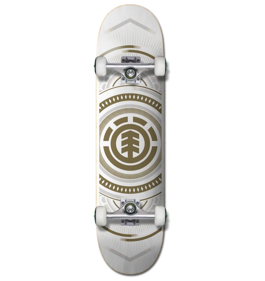 ELEMENT Hatched skateboard - White/Gold - 8.0