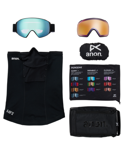 ANON M4S Toric LB goggles - Black w/ Variable Blue