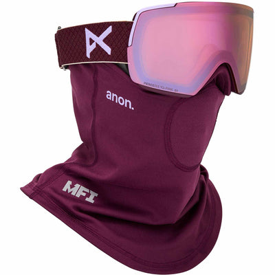 ANON M5S LB goggles - Deep Cherry w/ Cloudy Pink