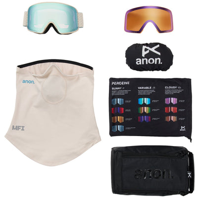 ANON M6 LB goggles - Oat w/ Variable Blue