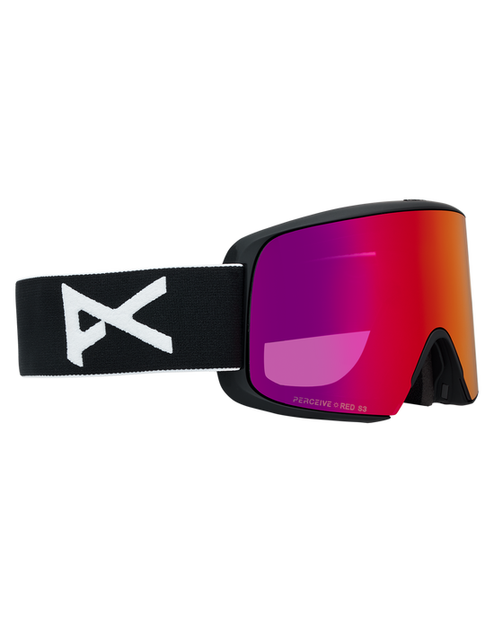 ANON M6S LB goggles - Black w/ Sunny Red