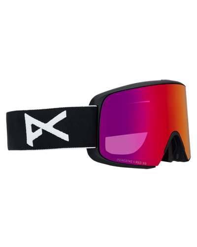 ANON M6S LB goggles - Black w/ Sunny Red