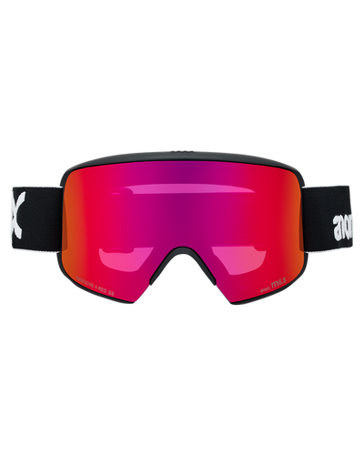 ANON M6S LB goggles - Black w/ Sunny Red
