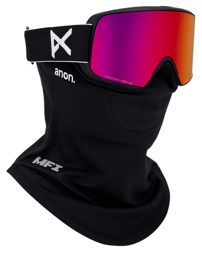 ANON M6S LB goggles - Black w/ Sunny Red