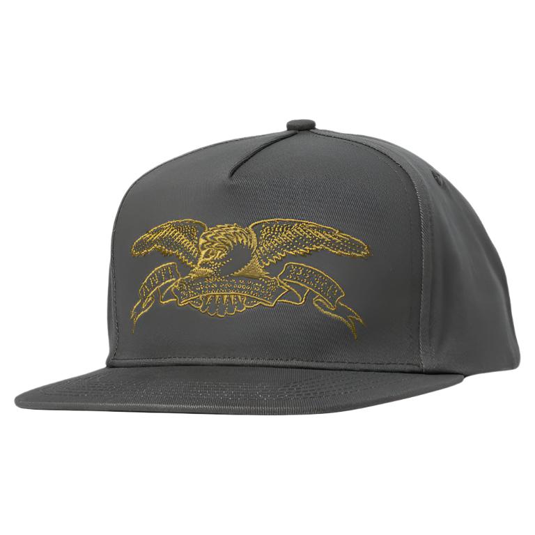 ANTIHERO Basic Eagle adjustable cap - Charcoal/Tan