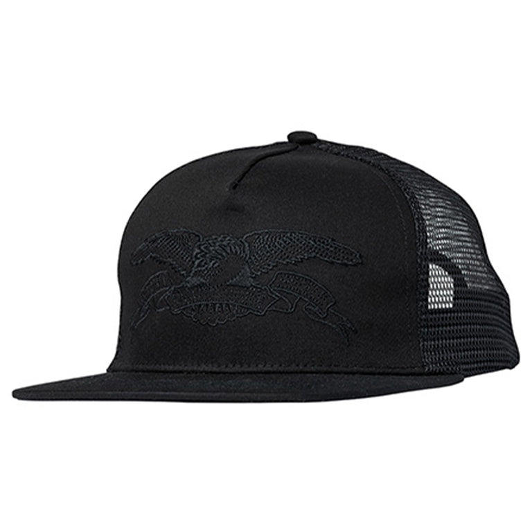 ANTIHERO Basic Eagle trucker hat - Black/Black