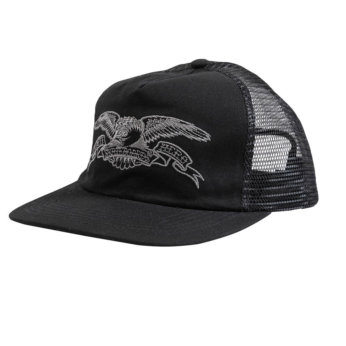 ANTIHERO Basic Eagle Trucker cap - Black/Charcoal