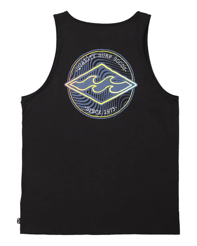 Billabong Rotar Diamond Tank Top Mens - Washed Black