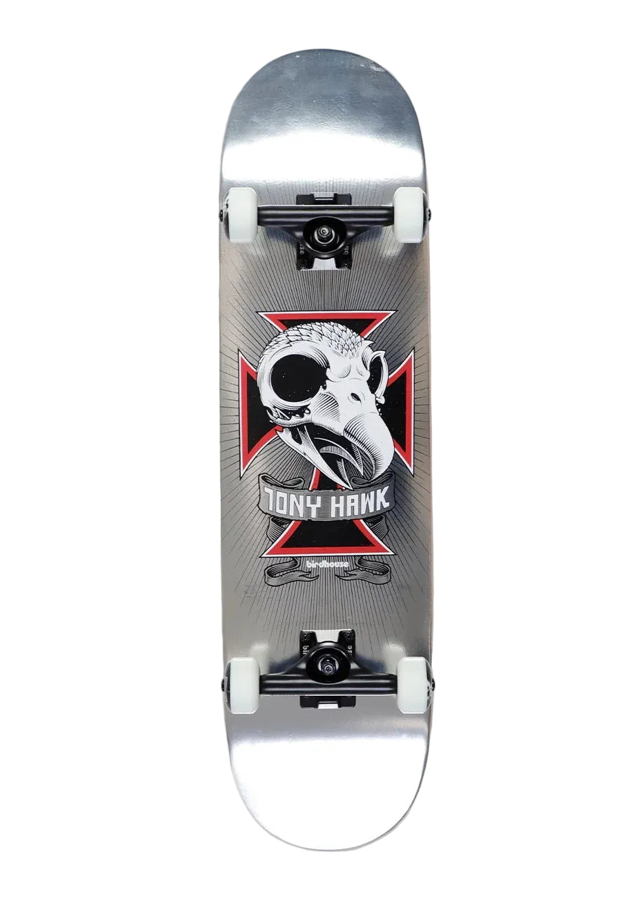 BIRDHOUSE Tony Hawk Skull L3 skateboard - Chrome - 8.2