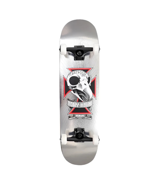 BIRDHOUSE Tony Hawk Skull L3 skateboard - Chrome - 8.2