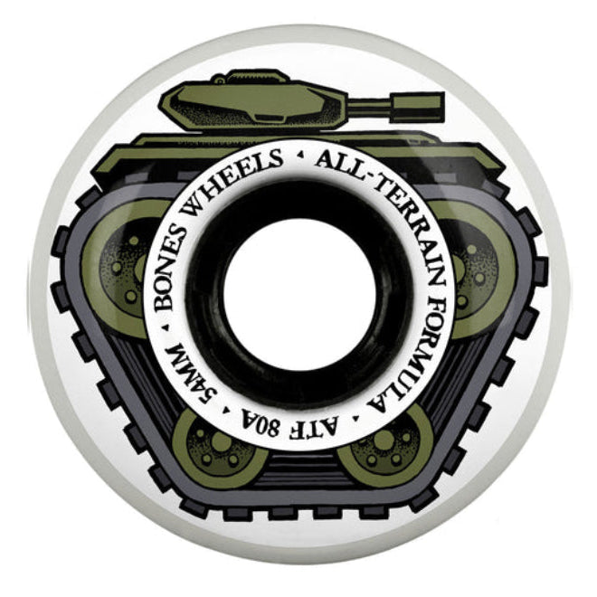 BONES ATF All Tank wheels 80A 33W - White - 54mm
