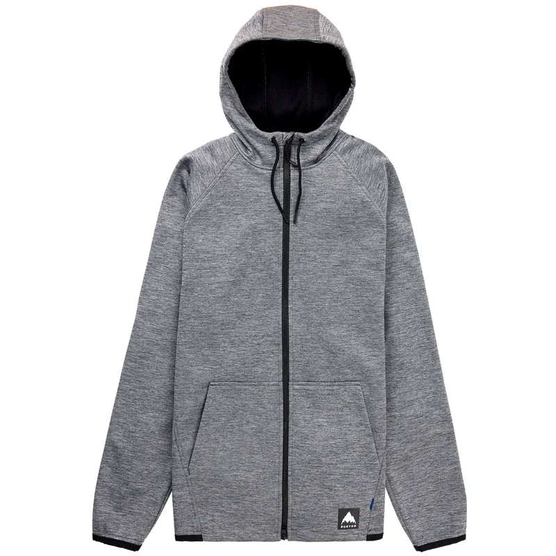 BURTON Crown Weatherproof Full zip -Black Heather