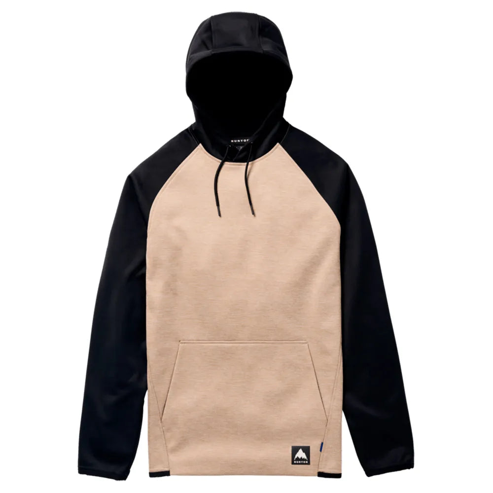 BURTON Crown Weatherproof Pullover hoodie - Summit Taupe Heather / True Black